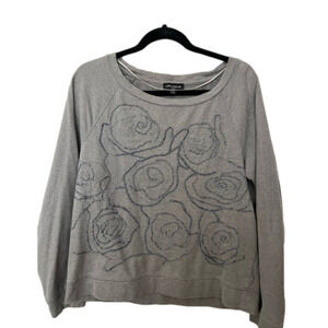 LORD and Taylor long sleeve top with handmade embroidery